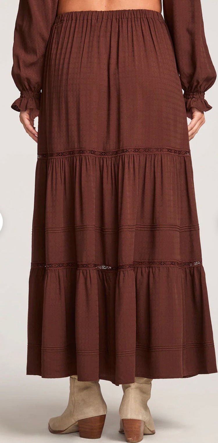 S3597-W721-CHOC Jaycee Midi Skirt