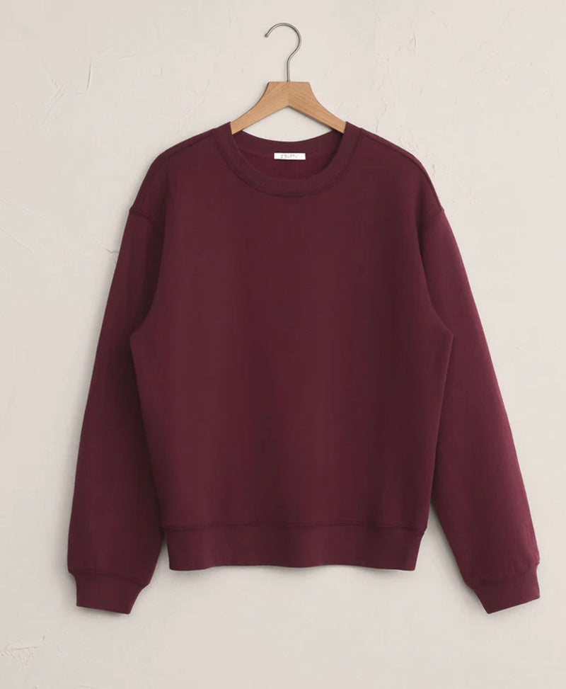 ZT254924 Boyfriend Sweatshirt Merlot