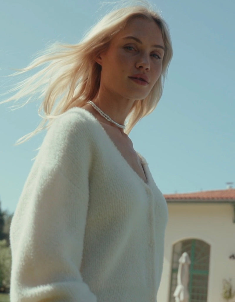 ZW254545 Sadira Fluffy Cardigan Moonlight