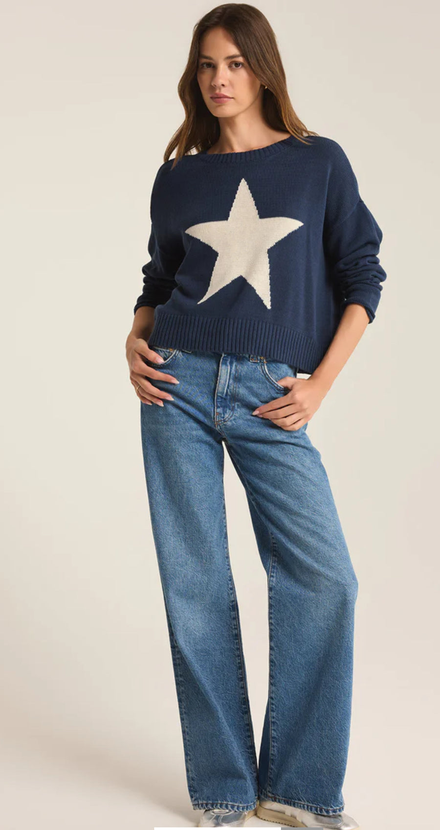 ZW243806 Sienna Star Sweater – Kate and Hale Shop