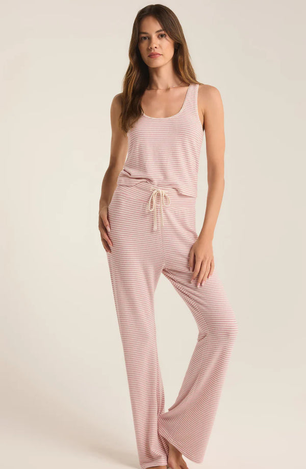 ZLP241153 In The Clouds Stripe Pant- Lilac Punch