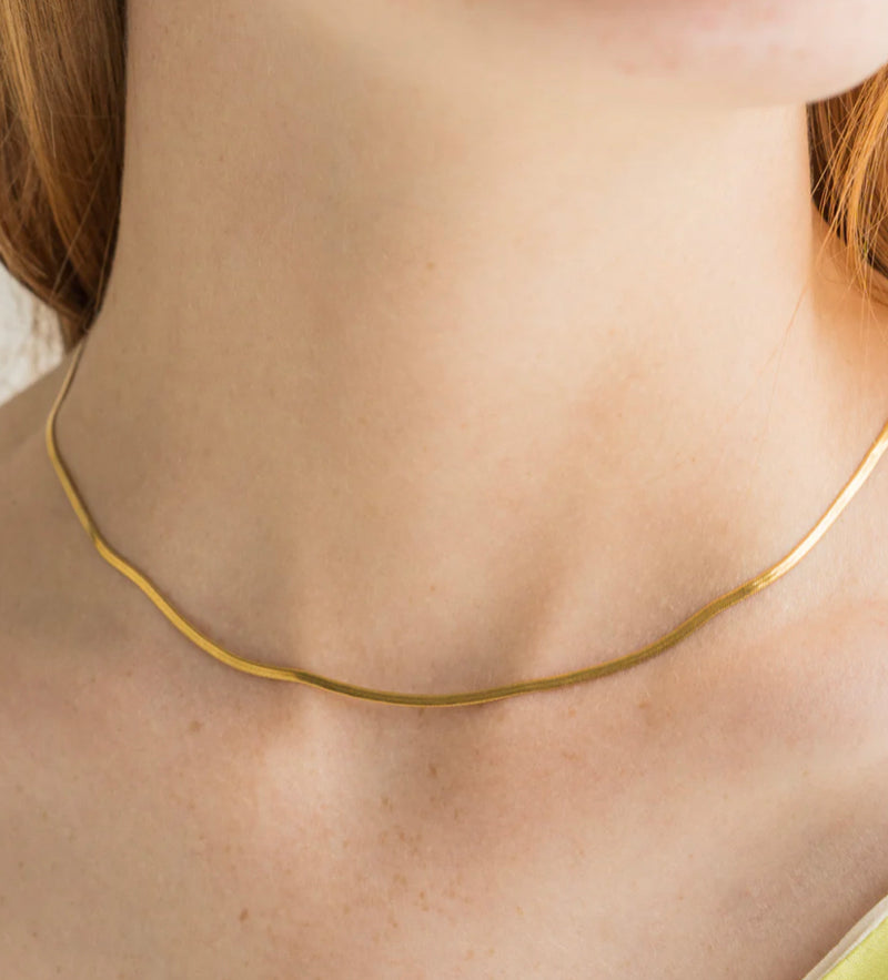 534 Micro Herringbone Necklace