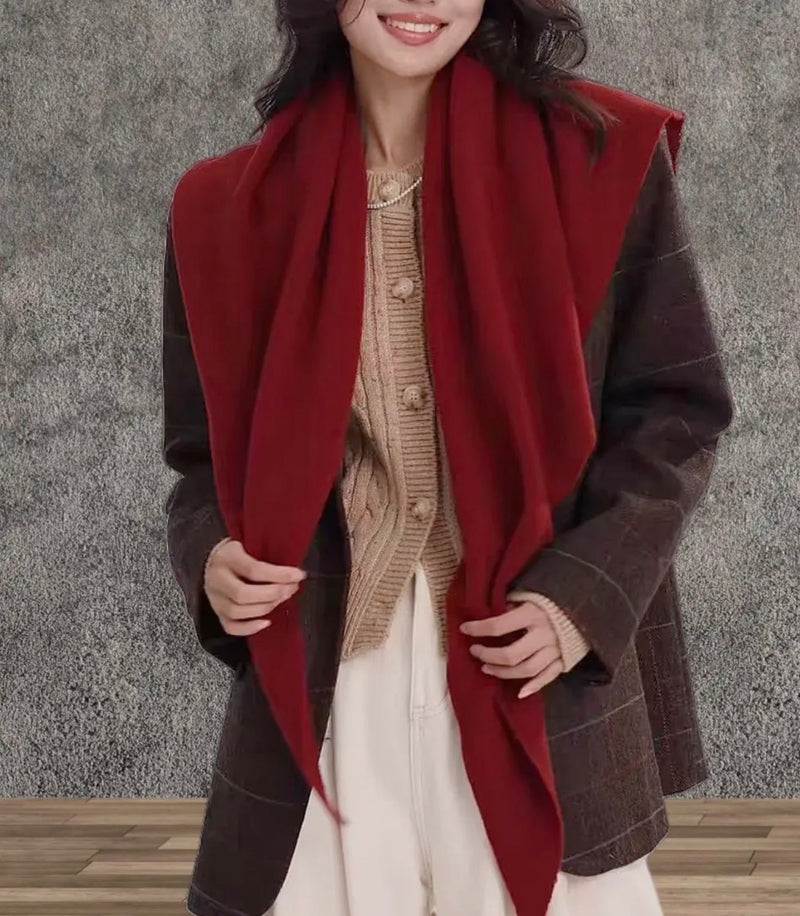 JC063345 Cashmere Blend Triangle Shawl