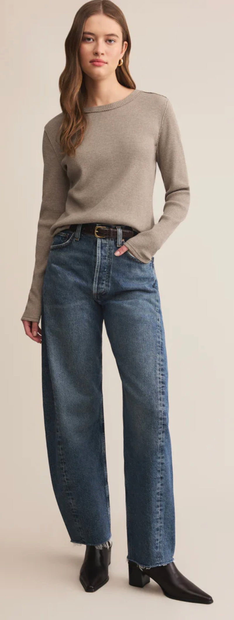 ZT253264 Arlet Mini Thermal Top Smoked Heather