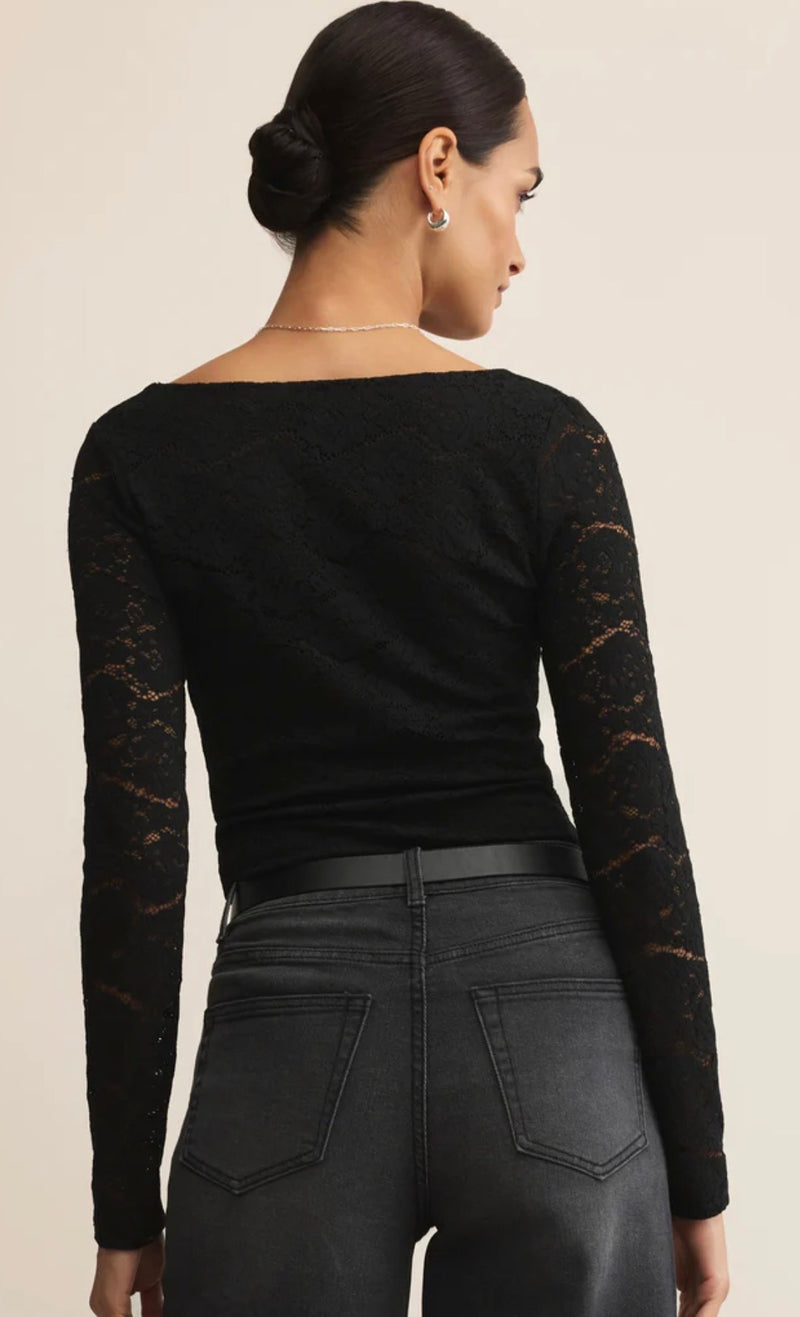 ZT254634 Nightfall Lace Bodysuit Black