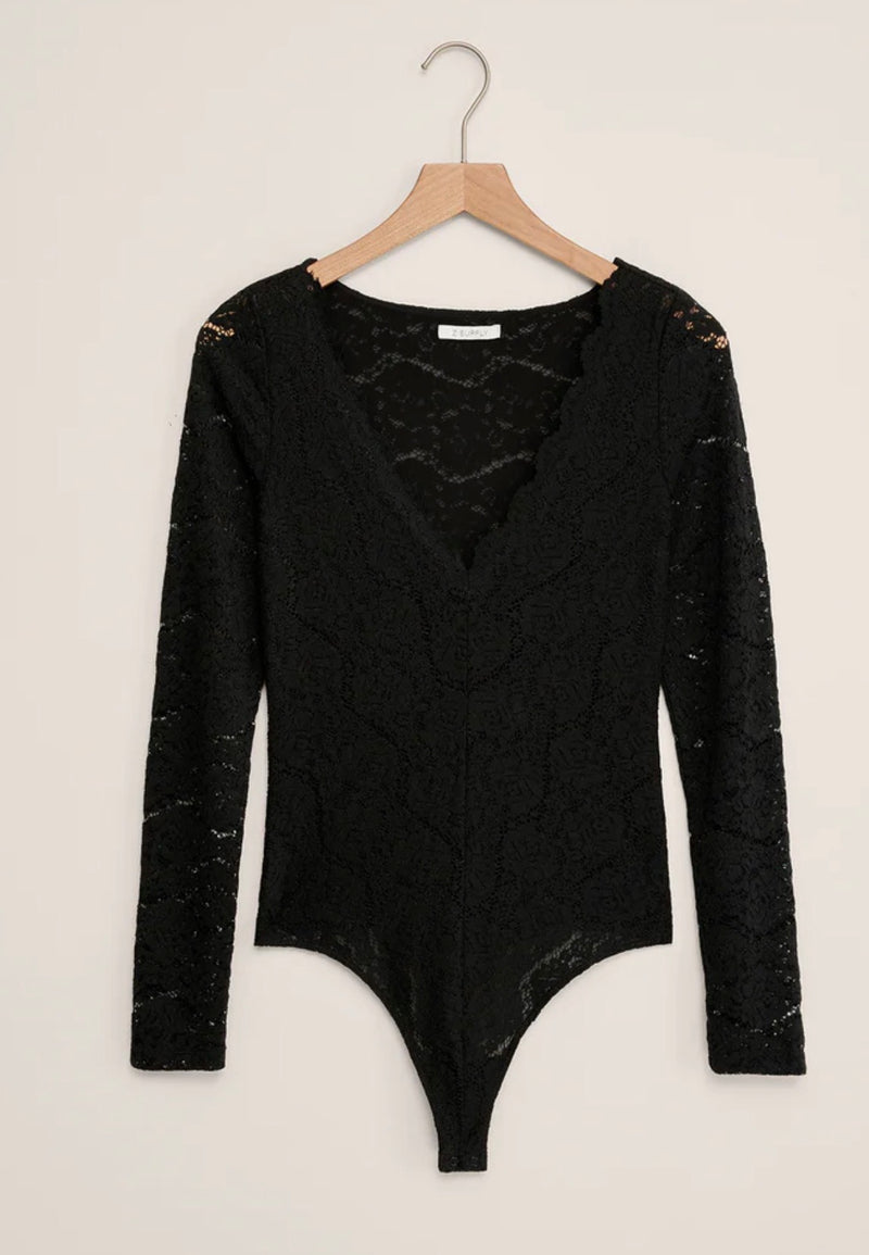 ZT254634 Nightfall Lace Bodysuit Black