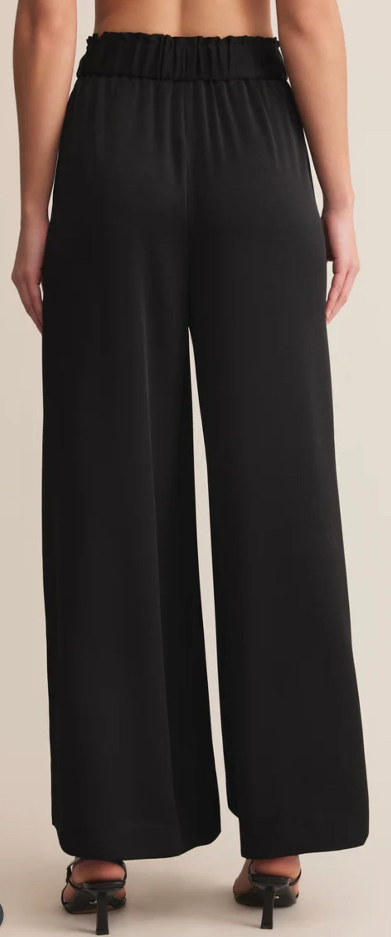 ZP254622 Isolde Satin Pant Black