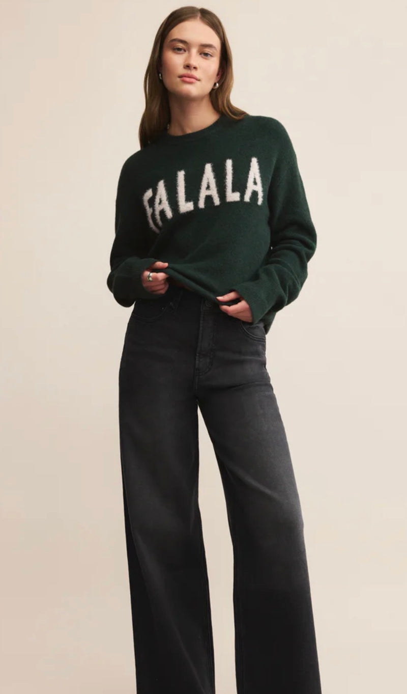 ZW254613 Holiday Cheer Sweater Garland Green