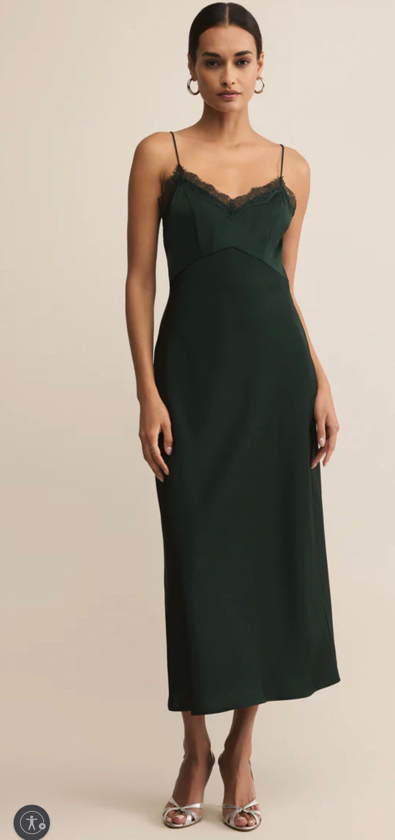 ZD253190 After Hours Midi Dress Garland Green