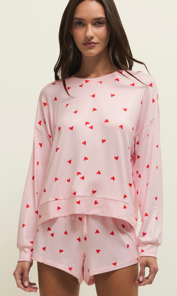 ZLT261203 Mira Heart LS Top Pink Marshmallow