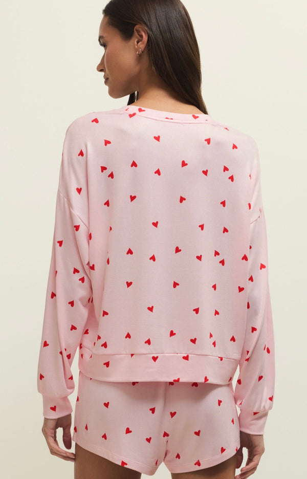 ZLT261203 Mira Heart LS Top Pink Marshmallow