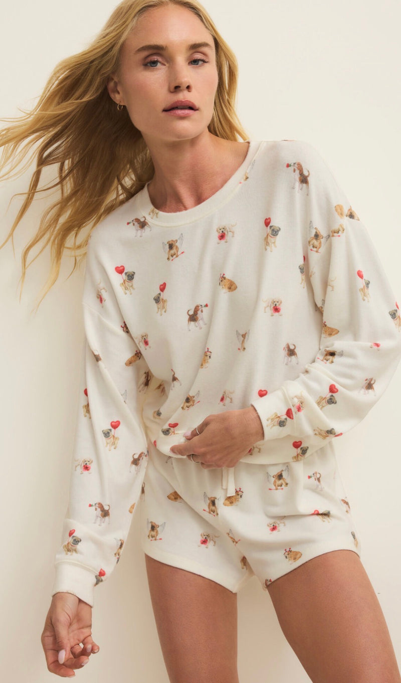 ZLS261193 Sporty Love Pup Short Vanilla Ice