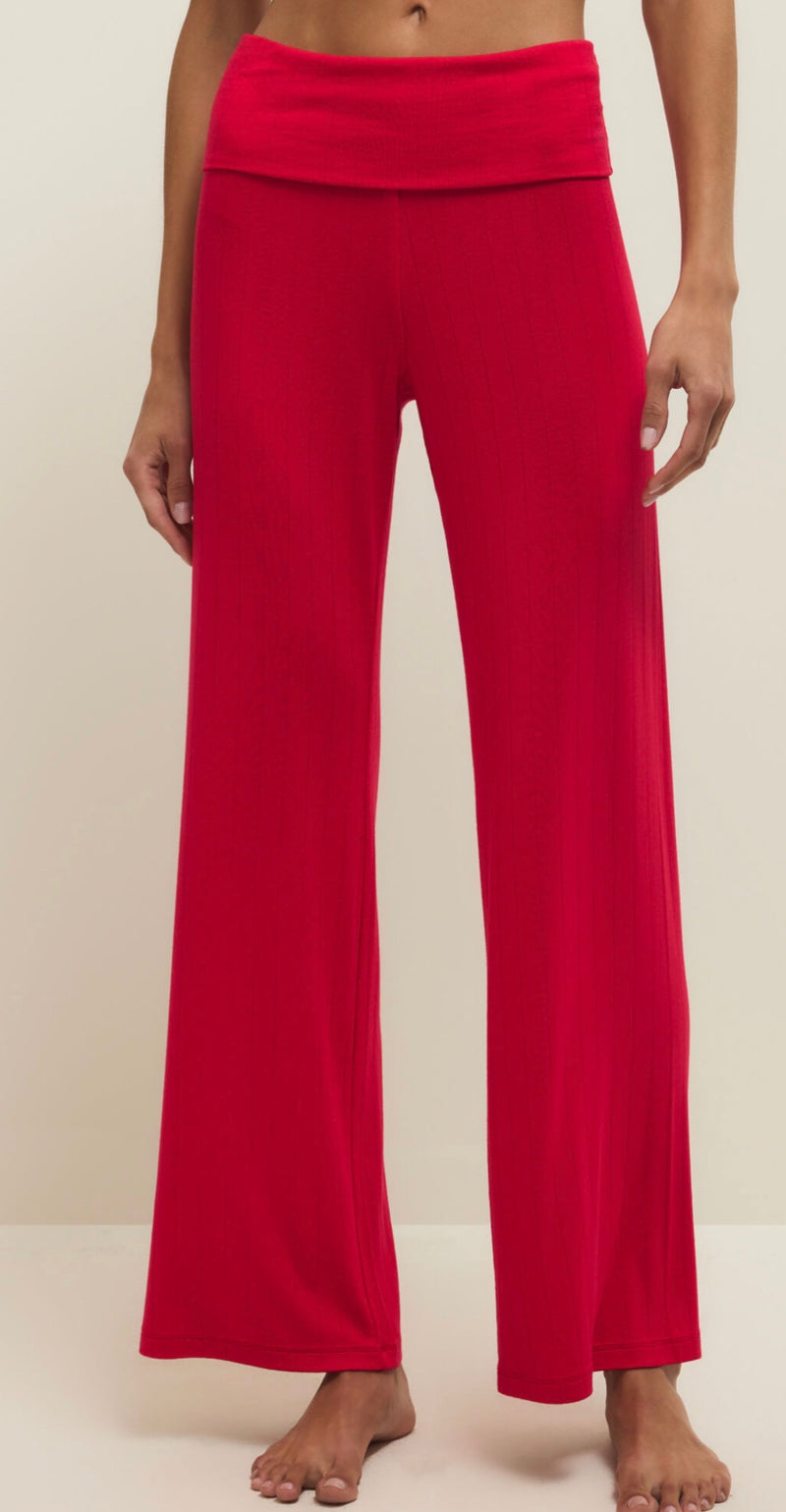 ZLP261187 Essential Fold Over Pant Kiss Me Red