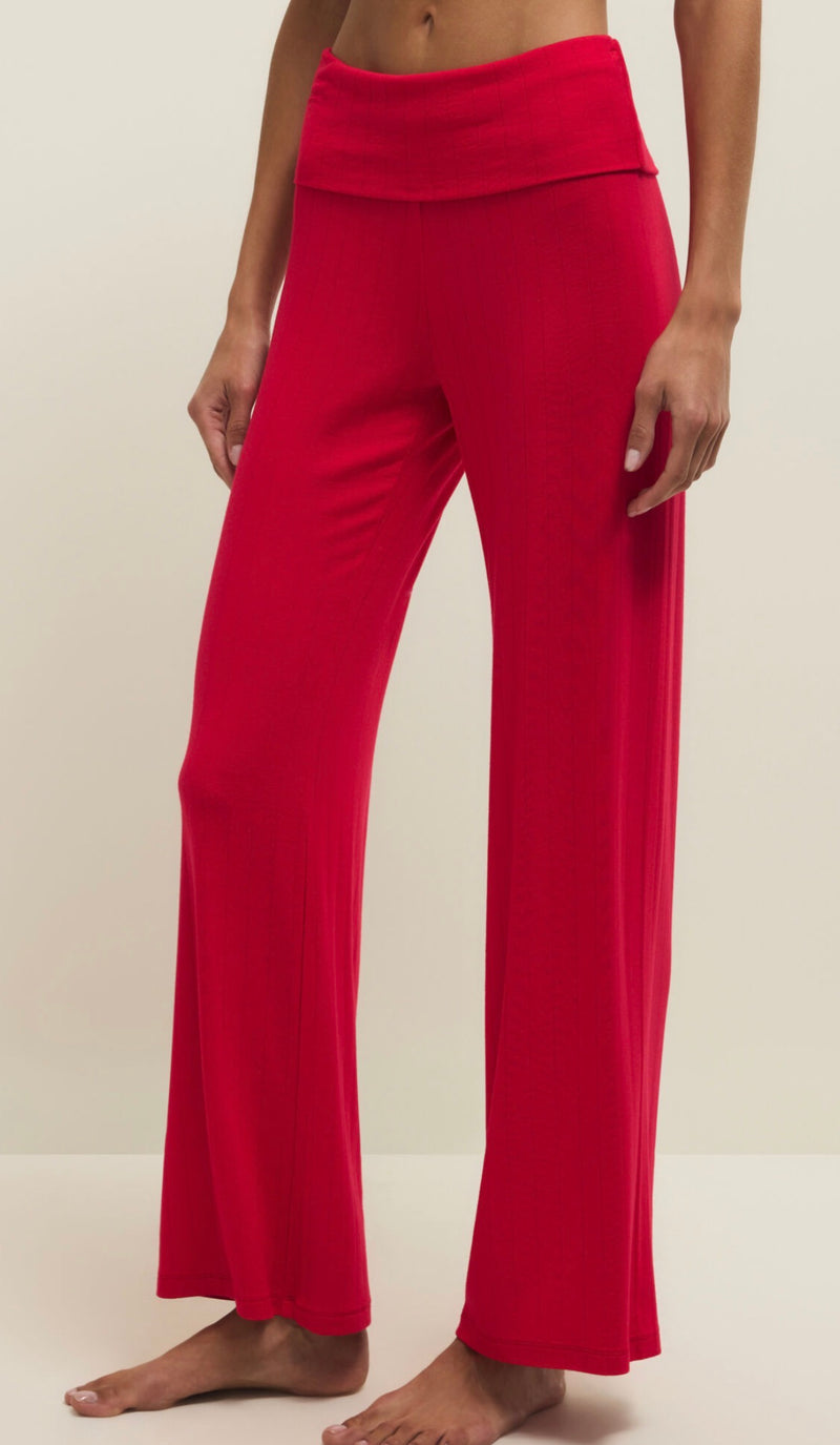 ZLP261187 Essential Fold Over Pant Kiss Me Red