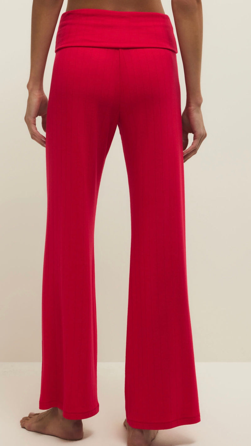 ZLP261187 Essential Fold Over Pant Kiss Me Red