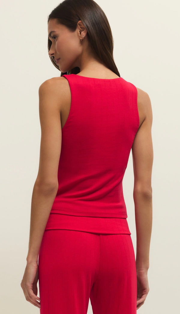 ZLT261186 Seeing Red Tank Kiss Me Red