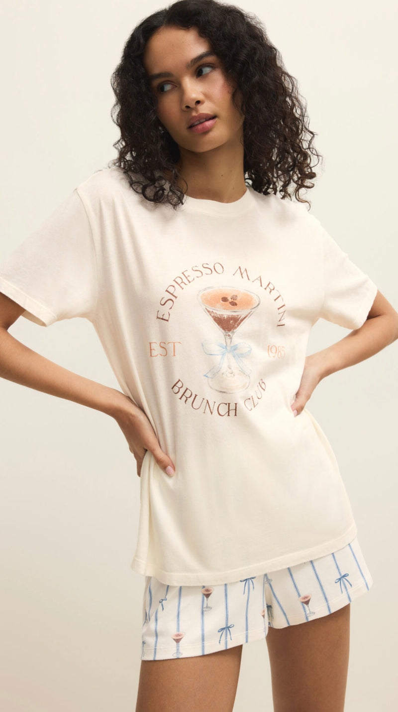 ZLT261566 Espresso Martini Boyfriend Tee Vanilla Ice