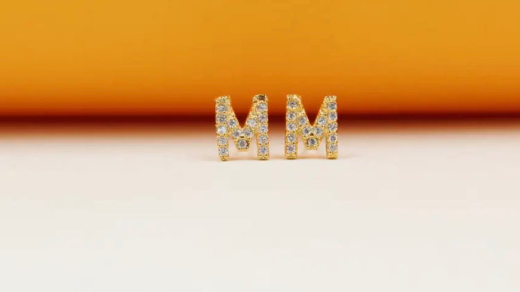 MIA Initial Stud Earrings