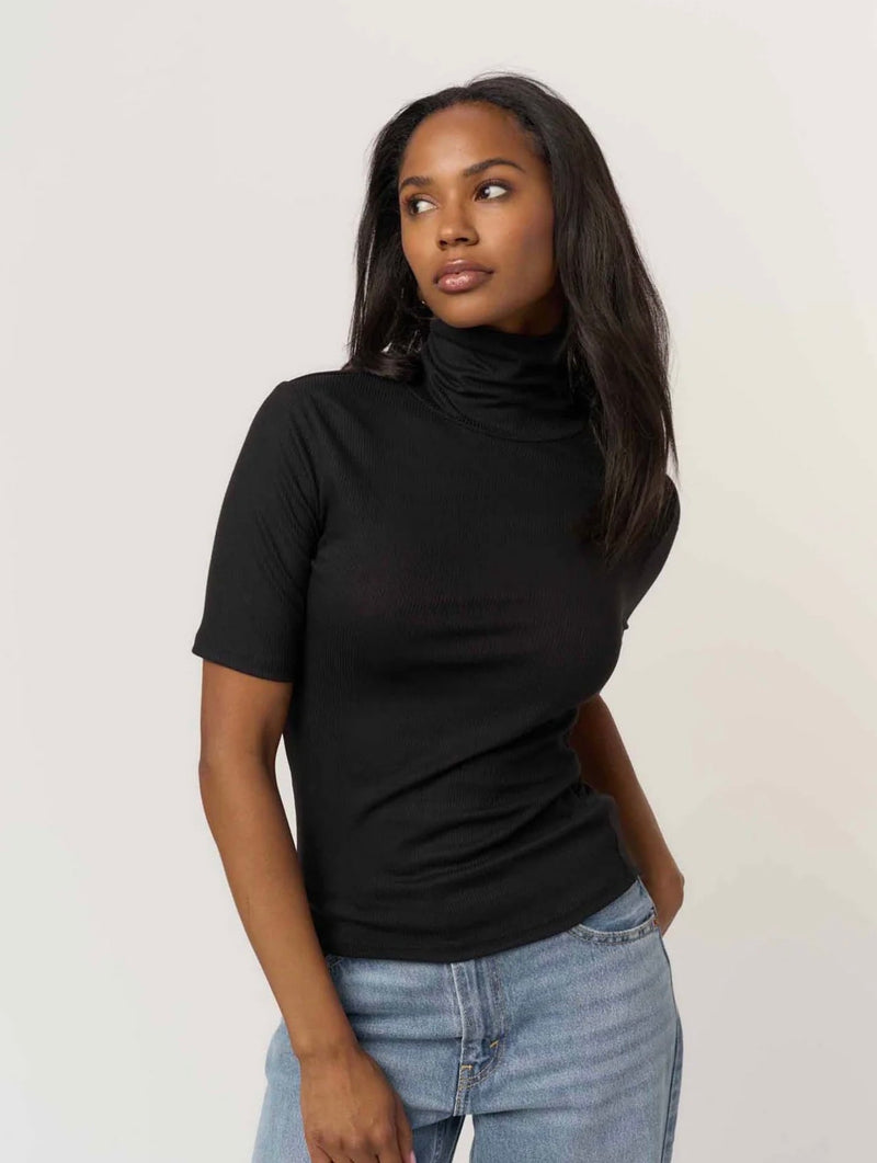 11667vp Jesllyn Turtleneck Rib Tee