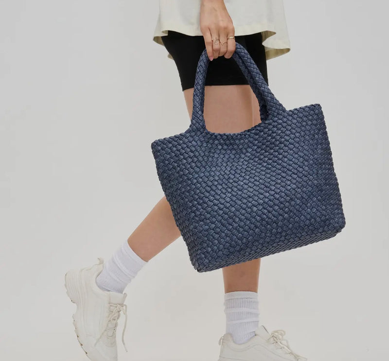 Sky’s the Limit- medium woven tote