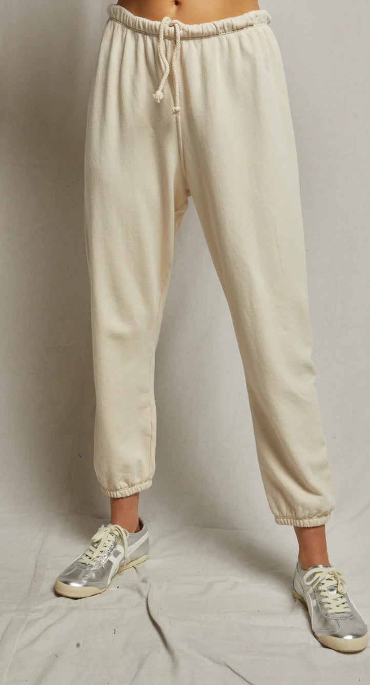 B75-Collins-S001 Fleece Straight Leg Sweatpant- Sugar