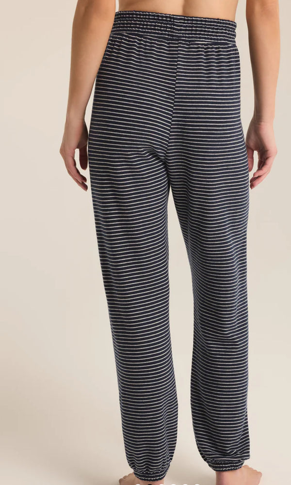 ZLP233649 Lounge Stripe Jogger Eclipse