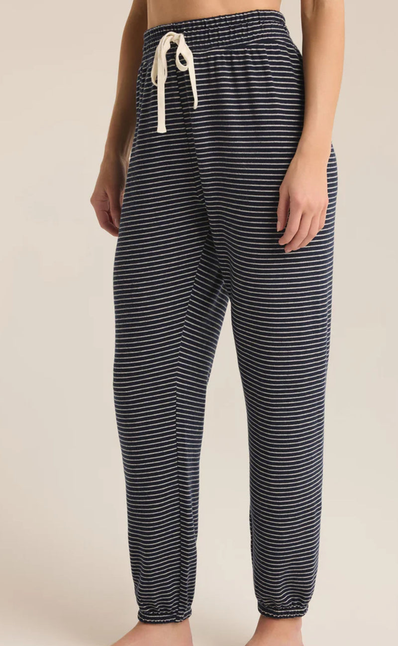 ZLP233649 Lounge Stripe Jogger Eclipse