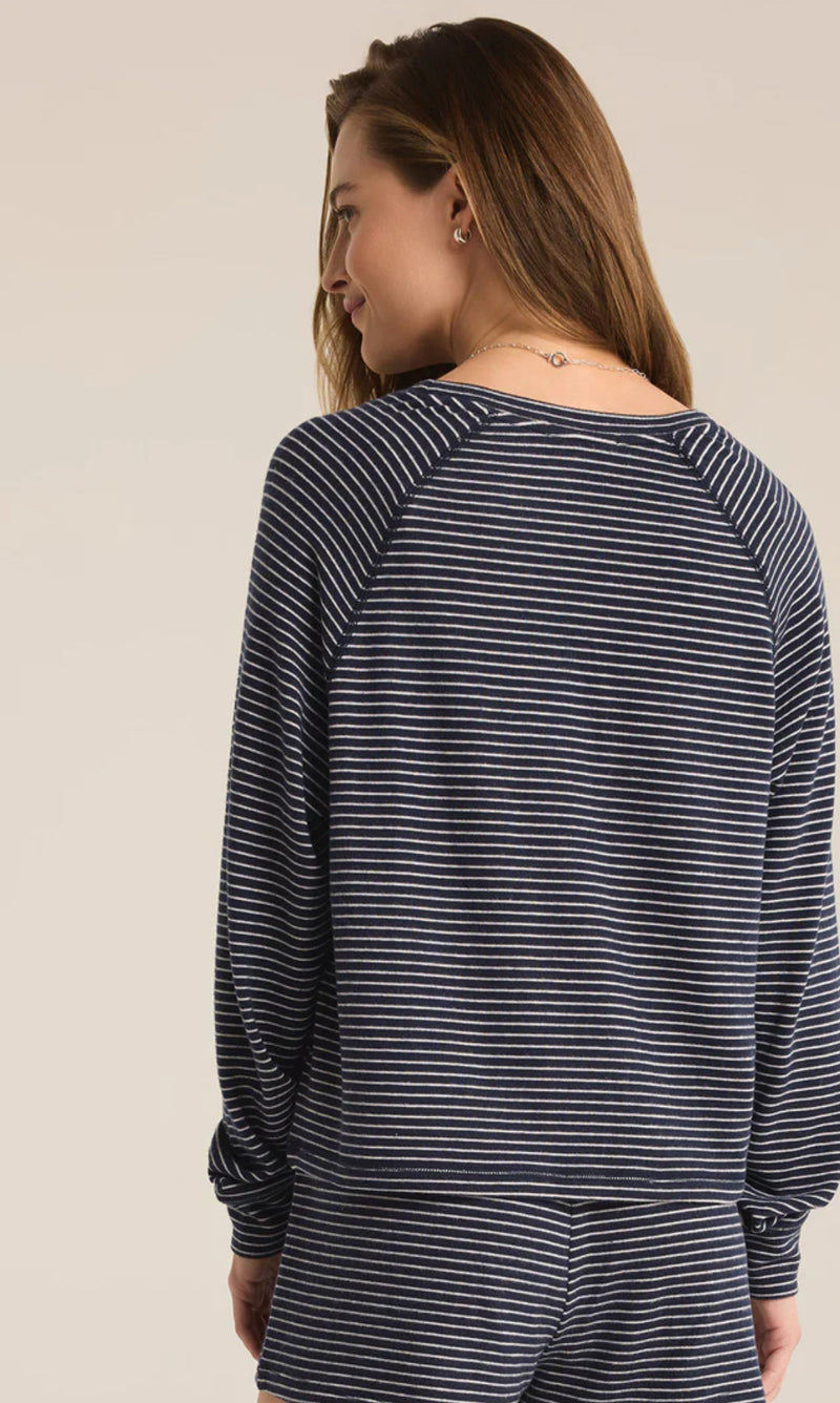 ZLT233648 Staying Stripe LS Top