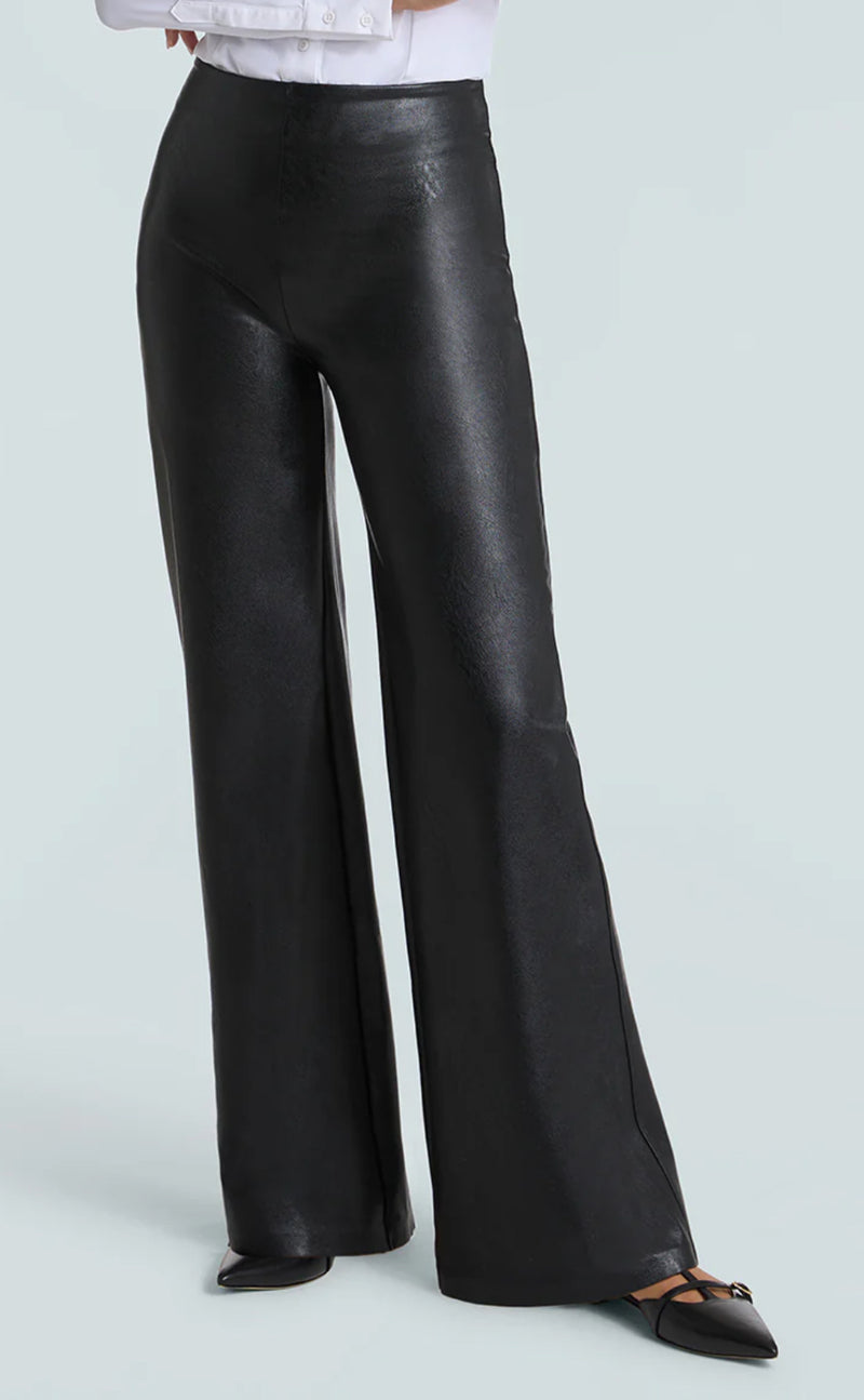 SLG105- Commando Faux Leather Wide leg Pant