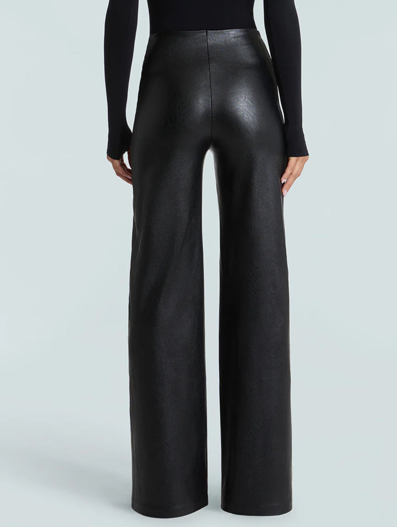 SLG105- Commando Faux Leather Wide leg Pant