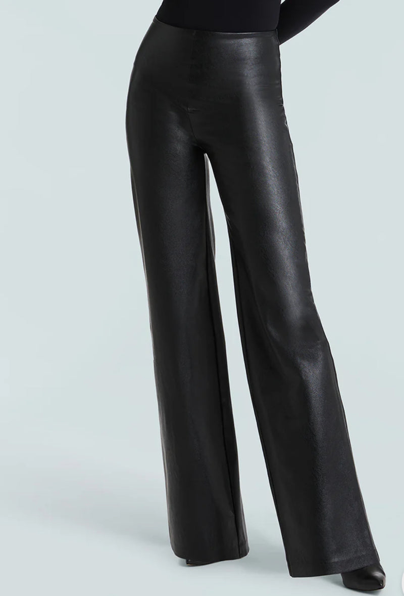 SLG105- Commando Faux Leather Wide leg Pant