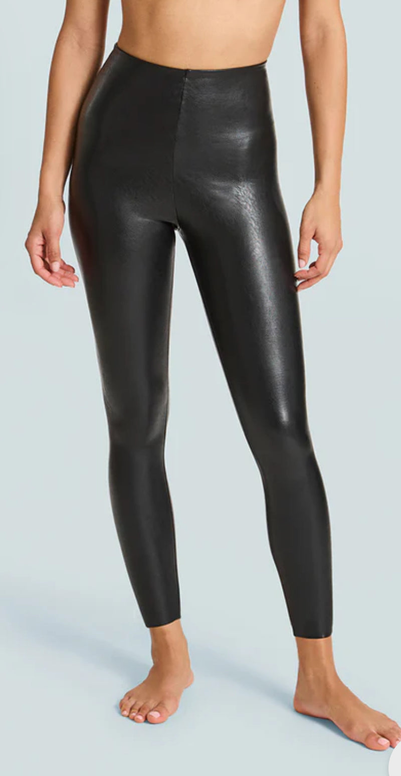 SLG36- Faux Leather 7/8 legging