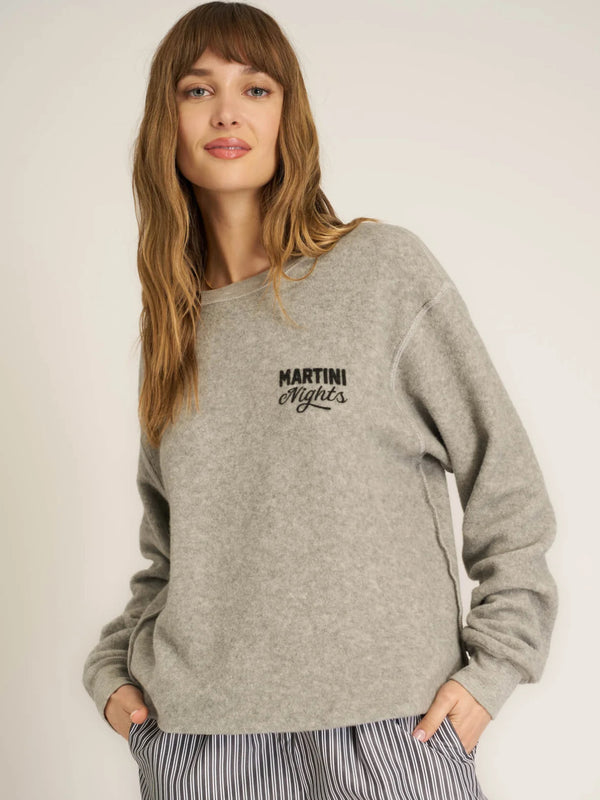 111447IY780 Matcha/Martini Reversible Sweatshirt