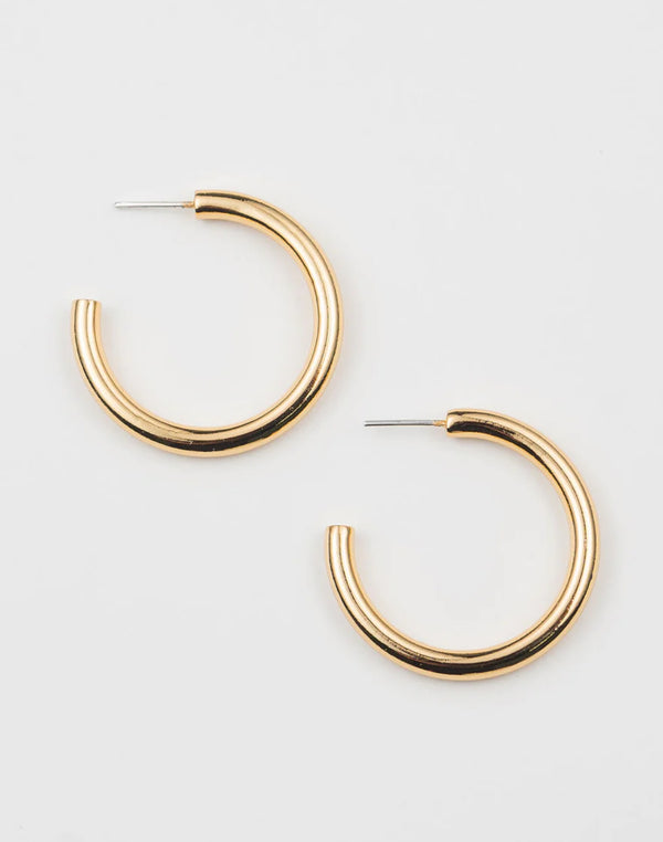 509 Chunky Tube Hoop Earrings