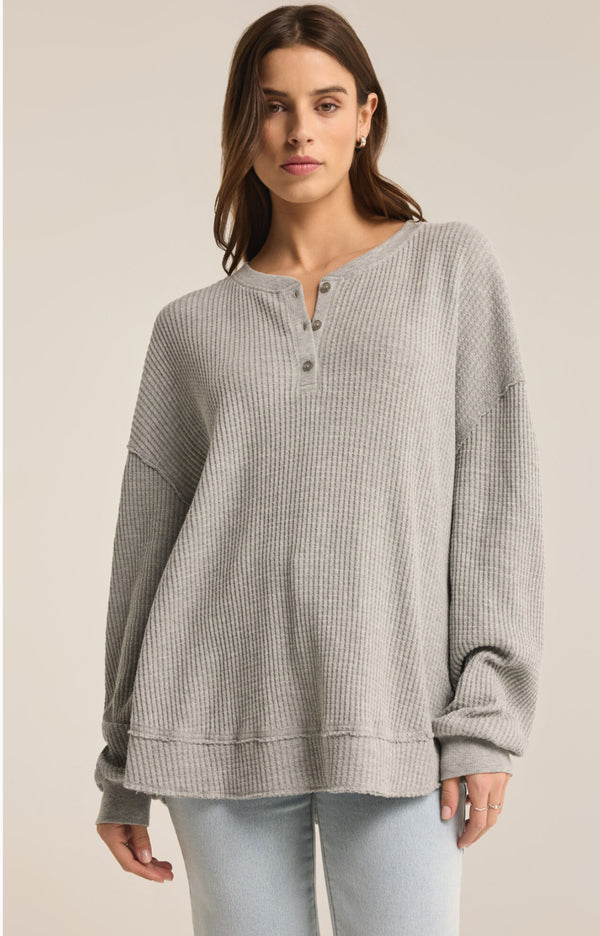 ZT244177 Jax Cozy Waffle Henley