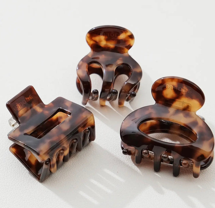 DW-AD2538 Deep Tortoise Min Assorted Mini Claw Clip