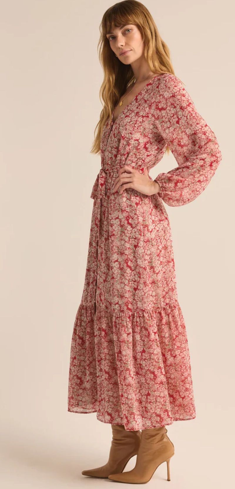 ZD244226 Della Floral Maxi Dress