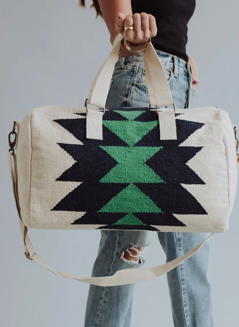 WOVEN-645 Aztec Duffle Bag – Kate and Hale Shop