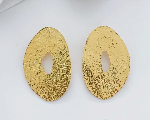 Large Oval Statement Earrings