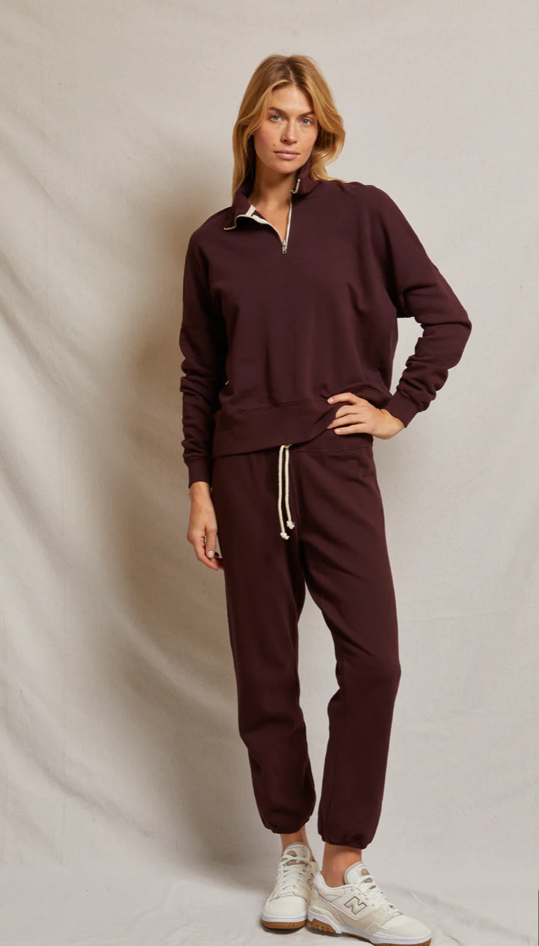 B55-Toni French Terry Jogger- BlackBerry