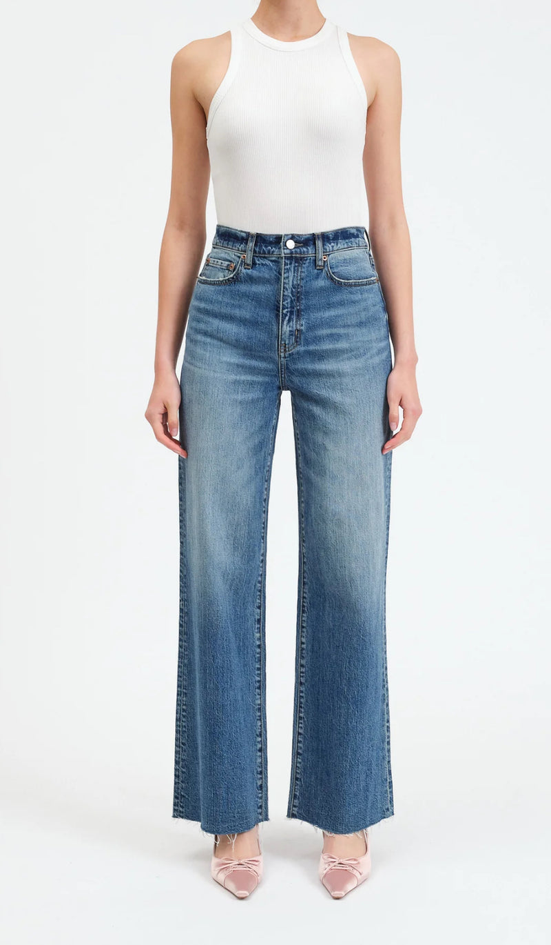 D00016205js- Far Out HR Wide Leg Jean- Stunner