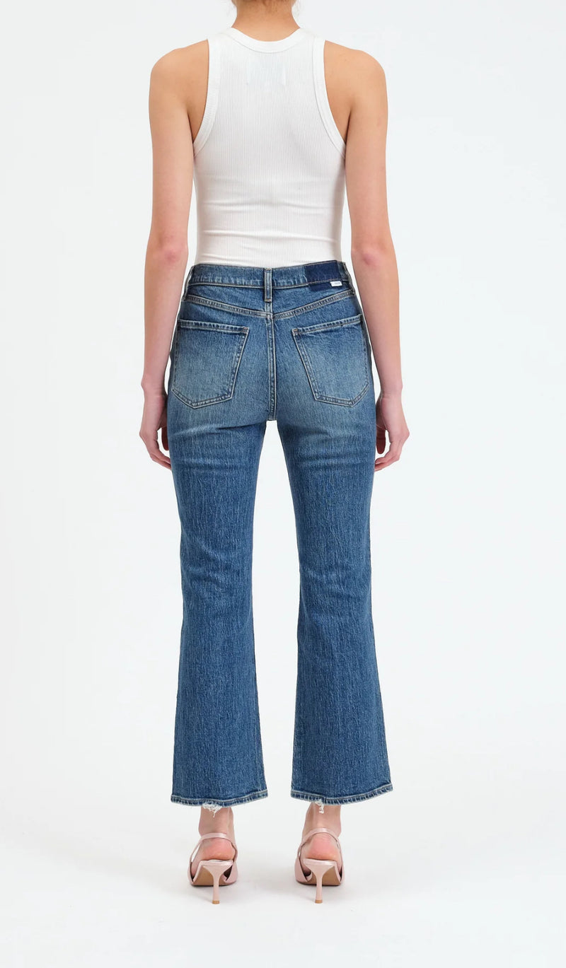 D00016233tx- Soho HR Ankle Flare Jean- Rush Hour