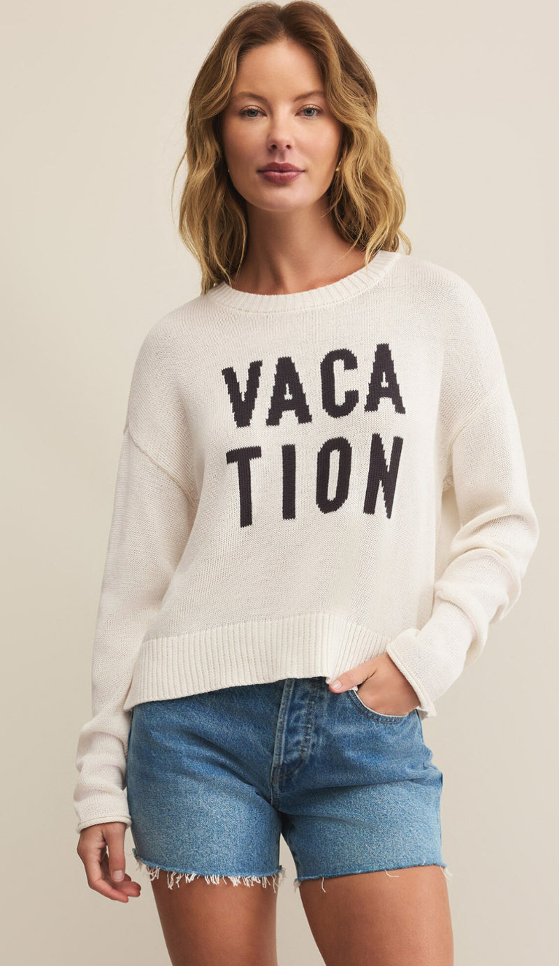 ZW251325 Sienna Sweater- Sea Salt Vacation