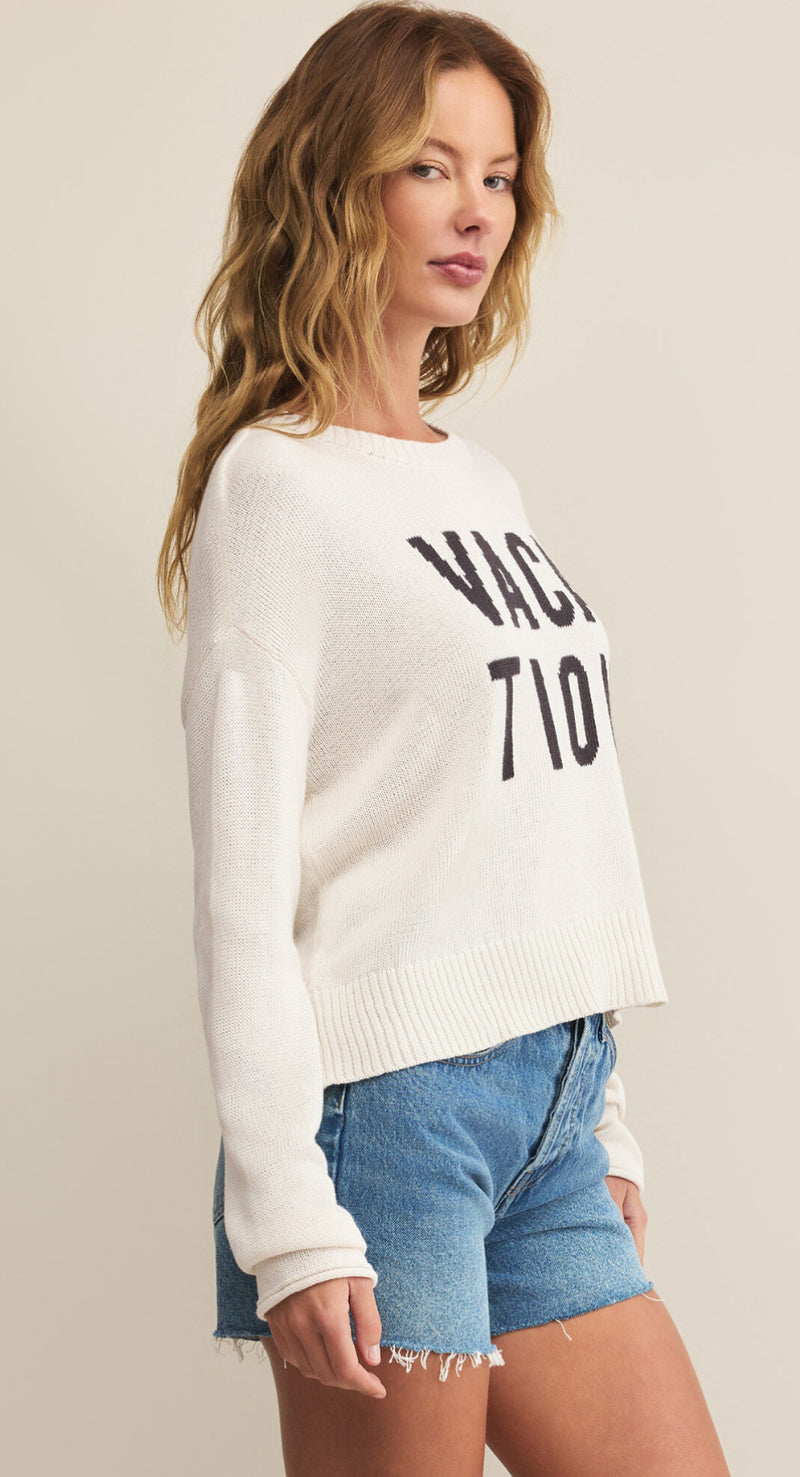 ZW251325 Sienna Sweater- Sea Salt Vacation