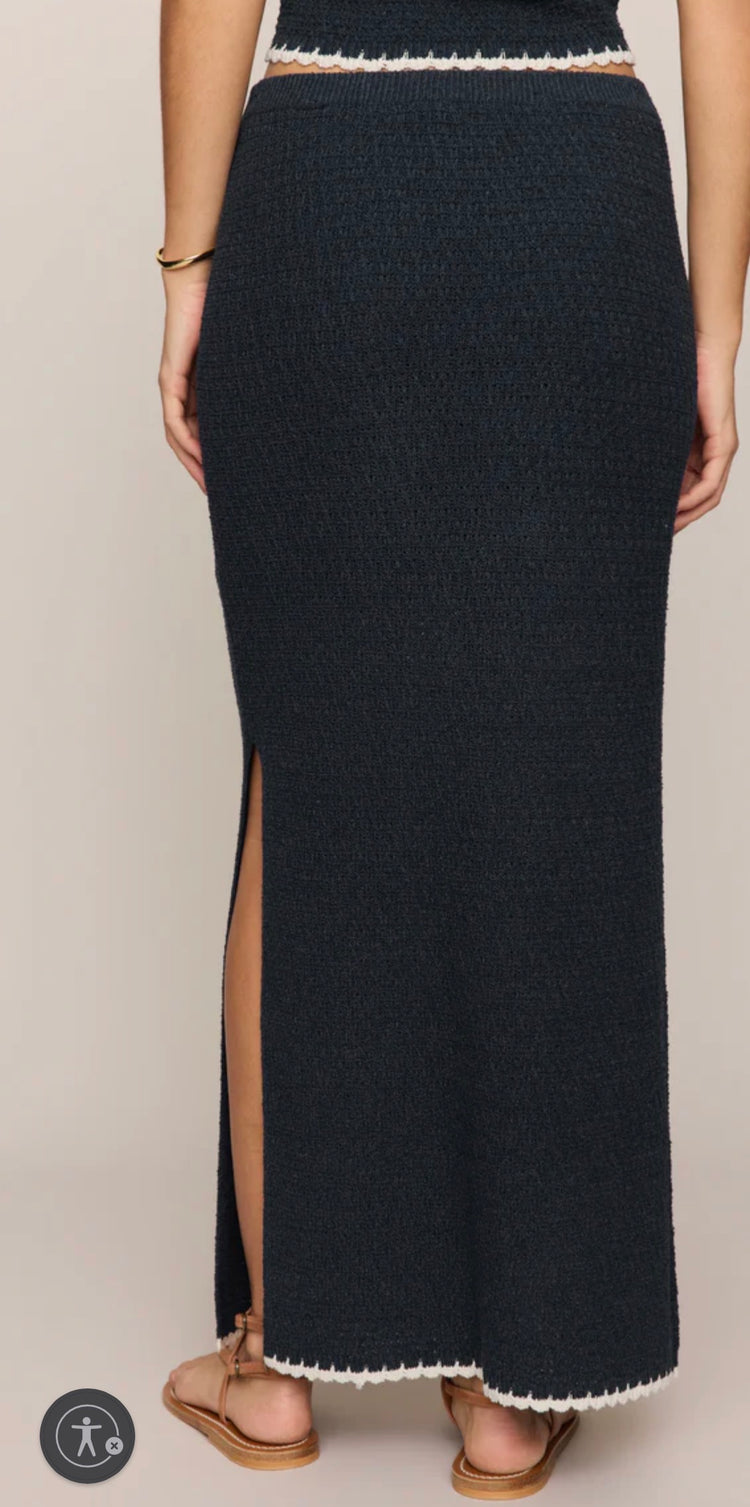 ZK261166 Yessenia Whipstitch Skirt -Eclipse