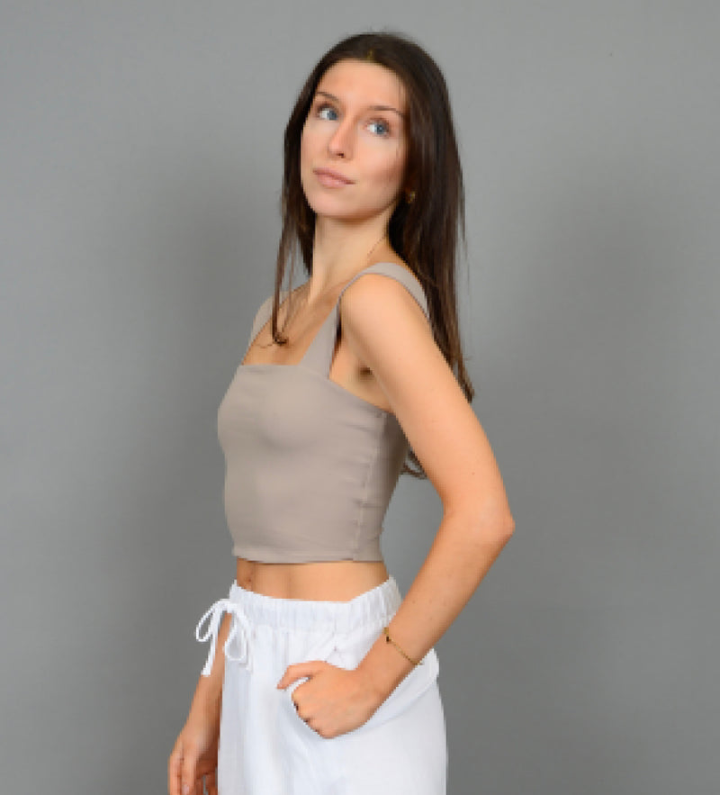 54T140S3H33 Clare Strap Crop Top