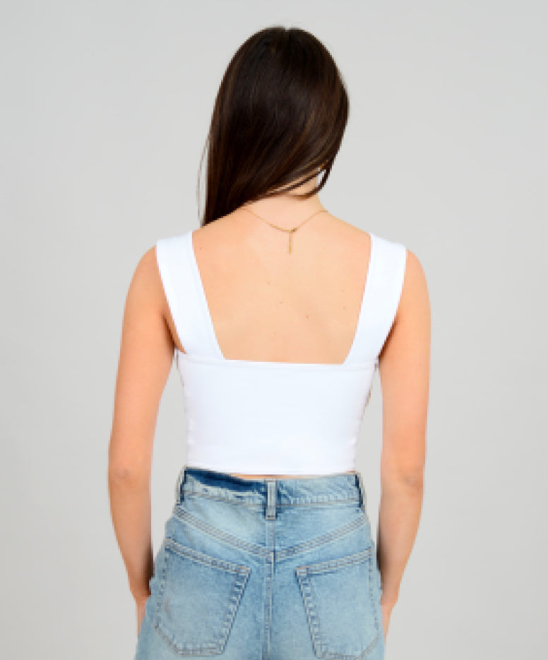 54T140S3H33 Clare Strap Crop Top