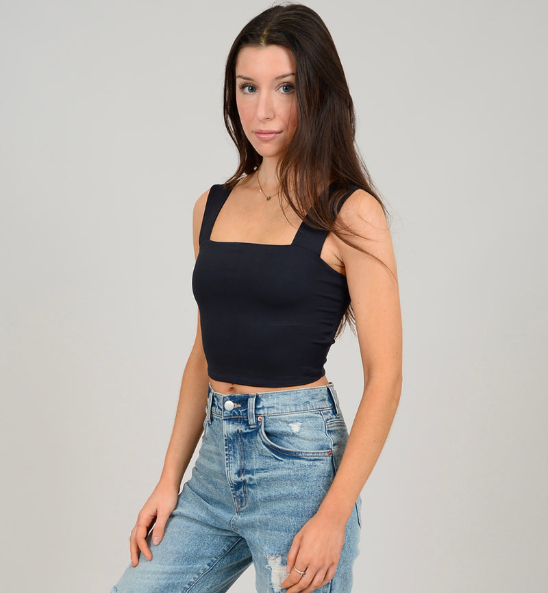 54T140S3H33 Clare Strap Crop Top