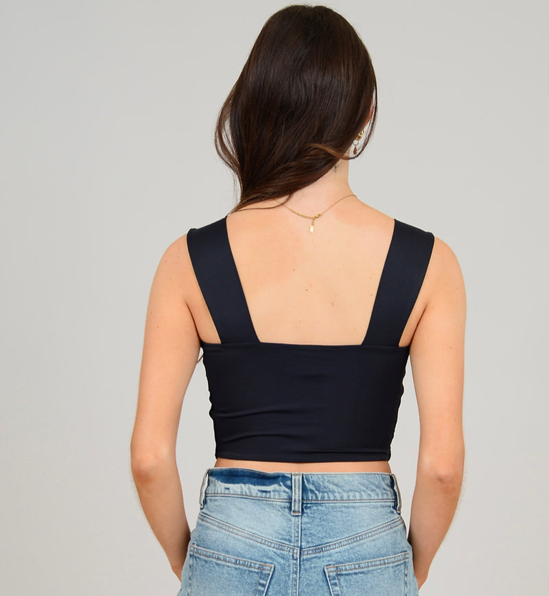 54T140S3H33 Clare Strap Crop Top